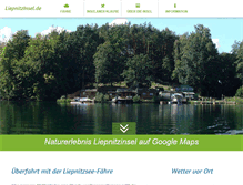 Tablet Screenshot of liepnitzsee.de